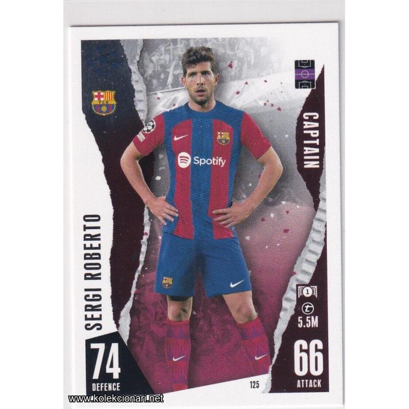 2023-24 Topps Match Attax UEFA League: 125 Sergi Roberto - FC Barcelona