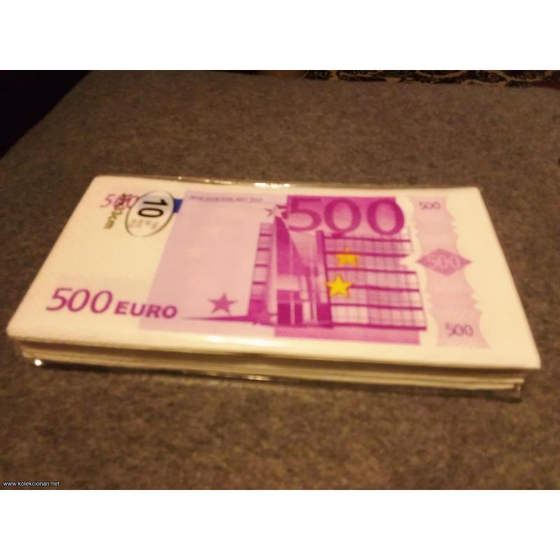 500 euro salvete - 10 komada