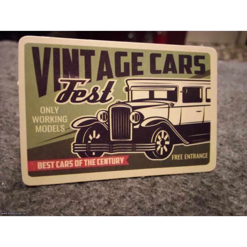 Vintage cars nalepnica