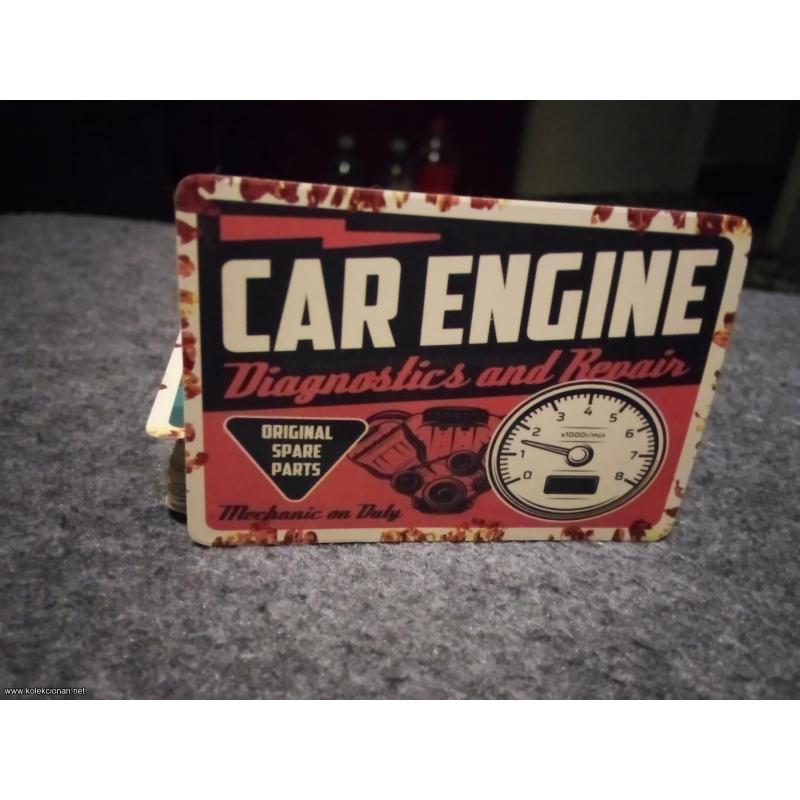 Car engine nalepnica