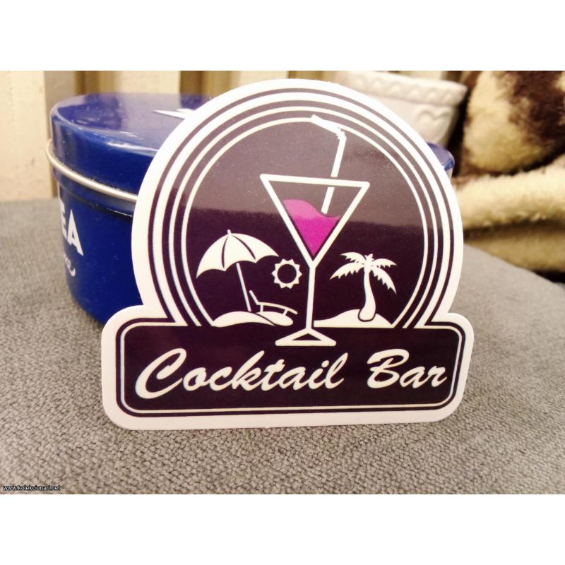 Cocktail bar - nalepnica