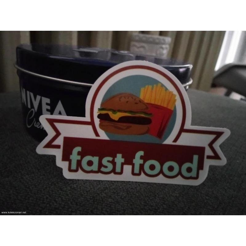 Fast food - nalepnica