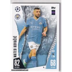 2023-24 Topps Match Attax UEFA League: 18 Mateo Kovačić - Manchester City