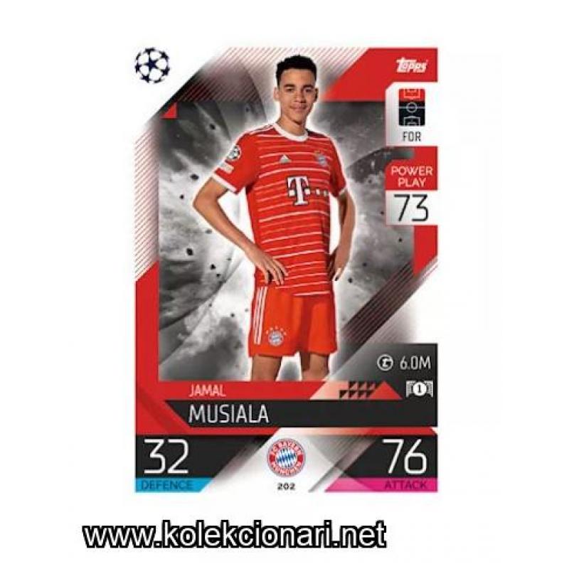 2022-23 Topps Match Attax UEFA League: 202 Jamal Musiala - FC Bayern München