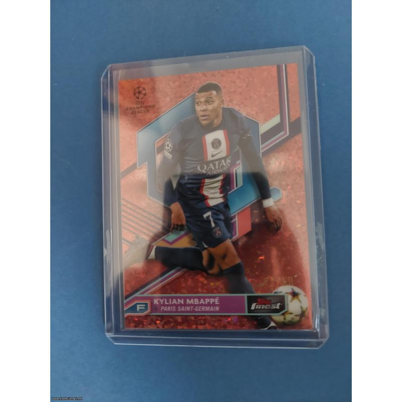 Topps Finest 22-23 Kylian Mbappe RoseGold Refractor /50