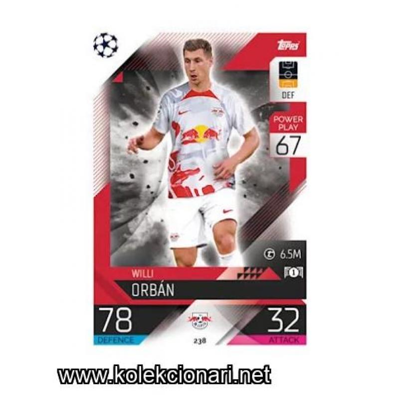 2022-23 Topps Match Attax UEFA League: 238 Willi Orban - RB Leipzig