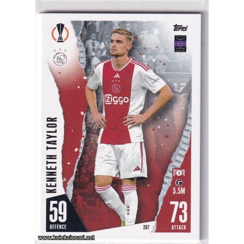 2023-24 Topps Match Attax UEFA League: 267 Kenneth Taylor - AFC Ajax