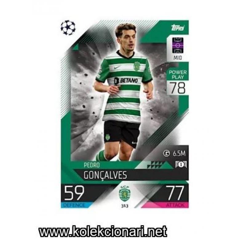 2022-23 Topps Match Attax UEFA League: 313 Pedro Goncalves - Sporting CP