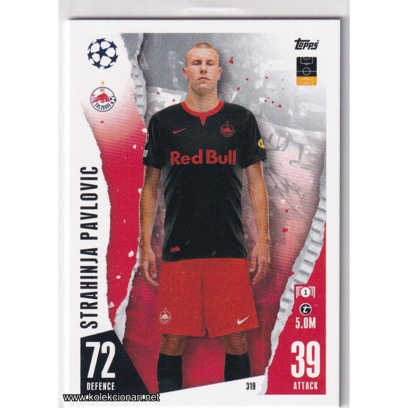 2023-24 Topps Match Attax UEFA League: 319 Strahinja Pavlovic - FC Salzburg