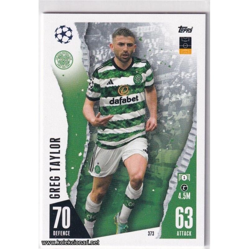 2023-24 Topps Match Attax UEFA League: 373 Greg Taylor - Celtic FC