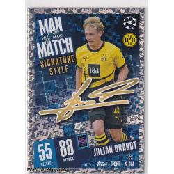 2023-24 Topps Match Attax UEFA League: Man of the Match Signature Style: 417 Julian Brandt - Borussia Dortmund