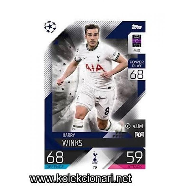 2022-23 Topps Match Attax UEFA League: 79 Harry Winks - Tottenham Hotspur