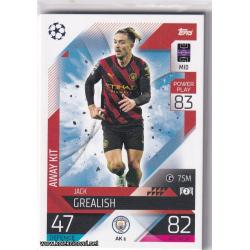 2022-23 Topps Match Attax Extra UEFA League: Away Kit: AK1 Jack Grealish - Manchester City