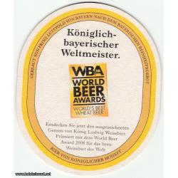 Podmetač za čaše br.62 -  König Ludwig Weissbier pivo