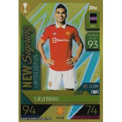 2022-23 Topps Match Attax UEFA League: New Signing Limited Edition / Update: LEU2 Casemiro - Manchester United