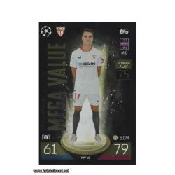 2022-23 Topps Match Attax Extra UEFA League: Mega Value: MV16 Erik Lamela - Sevilla