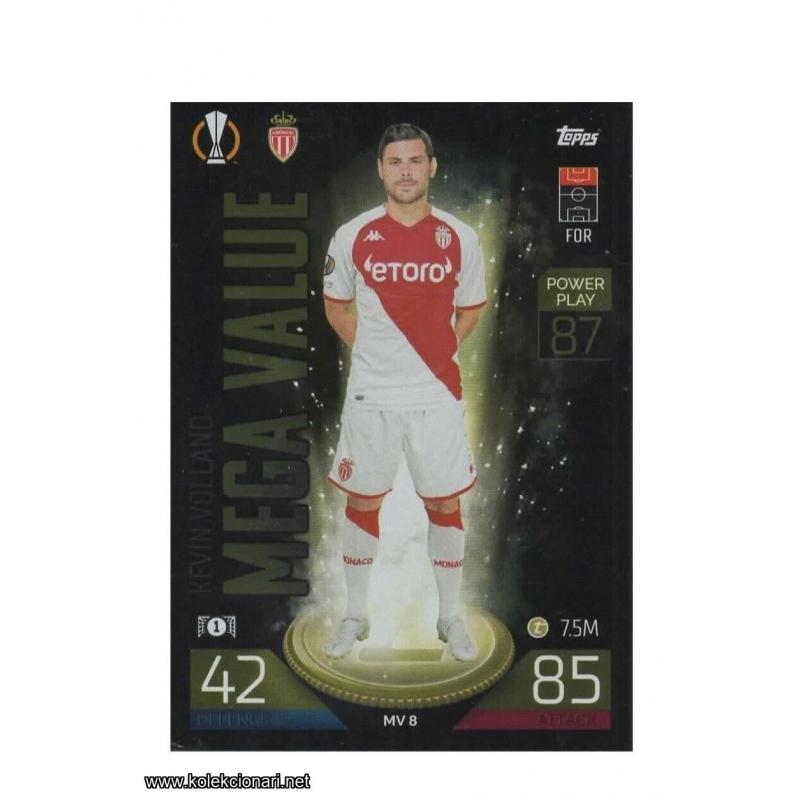 2022-23 Topps Match Attax Extra UEFA League: Mega Value: MV8 Kevin Volland - AS Monaco