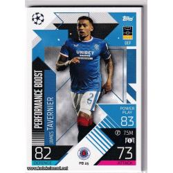 2022-23 Topps Match Attax Extra UEFA League: Performance Boost: PB25 James Tavernier - Rangers FC