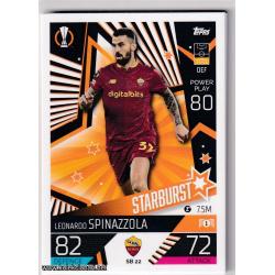 2022-23 Topps Match Attax Extra UEFA League: Starburst: SB22 Leonardo Spinazzola - AS Roma