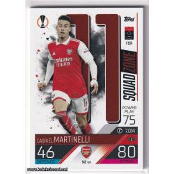 2022-23 Topps Match Attax Extra UEFA League: Squad Zone: SZ11 Gabriel Martinelli - Arsenal