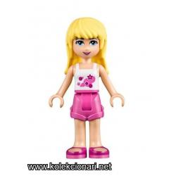 Lego Friends Minifigura - Stephanie with Dark Pink Shorts (MF-F4)