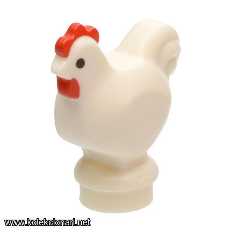 Lego Friends - White Chicken with Red Comb (Narrow Base) (16723 / 96094) (MF-F20)